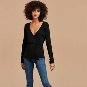 Aritzia Wilfred Free Katsia Wrap Top